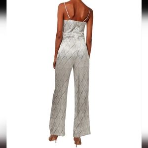 Nordstrom Silk blouson style bodice jumpsuit
